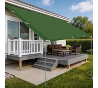 Voile d'ombrage Imperméable 430 x 700 cm Protection Contre Le Vent Anti-Déchirure Résistant Aux Intempéries et Respirant Filet d'ombrage avec Œillets pour Patio Jardin, Vert Foncé