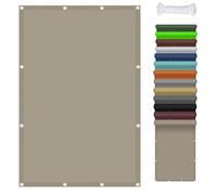 Voile d'ombrage Imperméable 70 x 560 cm Protection Contre Le Vent Anti-Déchirure Résistant Aux Intempéries et Respirant Tissu d'ombrage Filet Brise-Vue pour Patio Jardin, Kaki