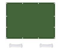 Voile d'ombrage Imperméable 700 x 950 cm Protection Contre Le Vent Anti-Déchirure Résistant Aux Intempéries et Respirant Toile Ombrage Exterieur pour Patio Jardin, Vert Foncé