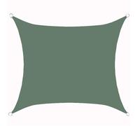 Voile d'ombrage imperméable anti-UV pour jardin, balcon, terrasse, pera avec cordes gratuites pour une installation facile et une protection solaire Vert foncé 2 x 5 m