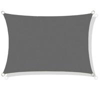 Voile d'ombrage imperméable en nylon 4x3 m gris