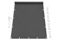 Voile d'Ombrage Imperméable Robuste Protection UV Gris Foncé Rectangulaire Auvent Extérieur Voile d'Ombrage 2.3x5M avec Œillets et Corde pour Terrasse Jardin Cour