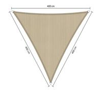 Voile d'ombrage imperméable - Triangle - 4 x 4 x 4 m - Shadow Comfort