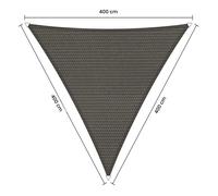 Voile d'ombrage imperméable - Triangle - 4 x 4 x 4 m - Shadow Comfort
