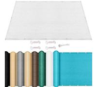 Voile d'ombrage Jardin 180 x 350 cm Résistant Aux Déchirures, Bord Renforcé Filet d'ombrage Toile Multi Couleur et Taille pour Jardin Balcon, Blanc