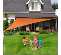 Voile d'ombrage - KARAT - 5 x 5 x 5 m - Orange - Triangulaire - Protection anti-UV