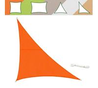 Voile d'ombrage - KARAT - Orange - 5 x 5 x 7 m - Protection anti-UV 90% - Résistante aux intempéries