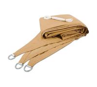Voile d'ombrage - KARAT - Sable - 3 x 3 x 3 m - Protection anti-UV 90% - Résistante aux intempéries