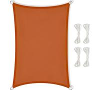 Voile d'ombrage Marquise UV 3x6 rouge Jardin Protection solaire Premium