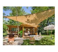 Voile d'ombrage triangulaire 5 m Jardiline - Jute naturelle