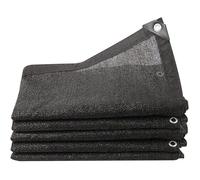 Voile d'ombrage Noir pour Jardin, 80% avec œillets, 2 x 3 m, 2 x 4 m, 3 x 3 m, 3 x 6 m, 4 x 5 m, 6 x 6 m, 8 x 8 m (4 x 8 m)
