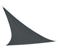 Voile d'ombrage noire triangulaire – Dimensions 360x360x360 cm en polyester 160g/m²