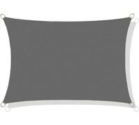 Voile d'ombrage nylon étanche 4x3 m gris