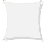 Voile d'ombrage nylon étanche 5x5 m blanc