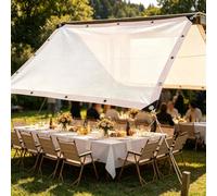 Voile d'ombrage Occultation 90% Blanc Toile Protection Solaire extérieure