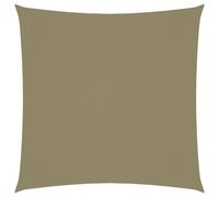 Voile d'ombrage parasol tissu oxford carré 4 x 4 m beige Helloshop26 02_0009504