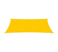Voile d'ombrage PEHD 3 x 6 m - Jaune