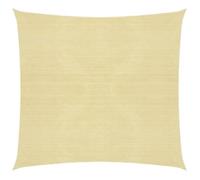 vidaXL Voile d'ombrage 160 g/m² Beige 7x7 m HDPE