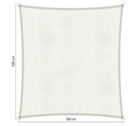 Voile d'ombrage perméable - Carrée - 3 x 3 m - Shadow Comfort