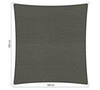 Voile d'ombrage perméable - Carrée - 3 x 3 m - Shadow Comfort