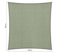 Voile d'ombrage perméable - Carrée - 3 x 3 m - Shadow Comfort