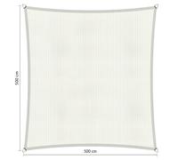 Voile d'ombrage perméable - Carrée - 5 x 5 m - Shadow Comfort
