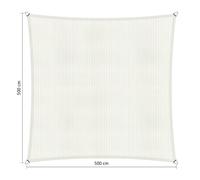 Voile d'ombrage perméable - Carrée - 5 x 5 m - Shadow Comfort