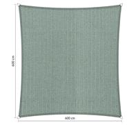 Voile d'ombrage perméable - Carrée - 6 x 6 m - Shadow Comfort