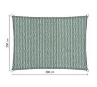 Voile d'ombrage perméable - Rectangle - 2 x 3 m - Shadow Comfort