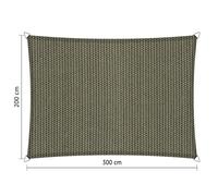 Voile d'ombrage perméable - Rectangle - 2 x 3 m - Shadow Comfort