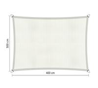 Voile d'ombrage perméable - Rectangle - 3 x 4 m - Shadow Comfort