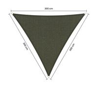 Voile d'ombrage perméable - Triangle - 3 x 3 x 3 m - Shadow Comfort