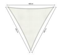Voile d'ombrage perméable - Triangle - 4 x 4 x 4 m - Shadow Comfort