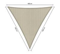 Voile d'ombrage perméable - Triangle - 4 x 4 x 4 m - Shadow Comfort