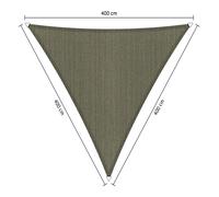 Voile d'ombrage perméable - Triangle - 4 x 4 x 4 m - Shadow Comfort