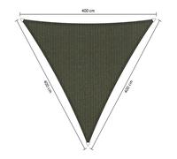 Voile d'ombrage perméable - Triangle - 4 x 4 x 4 m - Shadow Comfort