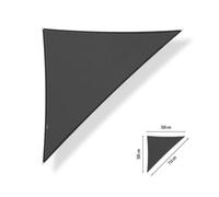 Voile d'ombrage perméable - Triangle 90° - 5 x 5 x 7,1 m - Shadow Comfort
