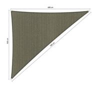 Voile d'ombrage perméable - Triangle 90° - 5 x 6 x 7,8 m - Shadow Comfort