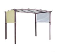 Voile d'ombrage pour jardin, auvent de jardin, 5,2 x 2 m, noir, beige, housse de protection UV pour porte-raisins, pavillon, terrasse, auvent d'ombrage extérieur (noir)