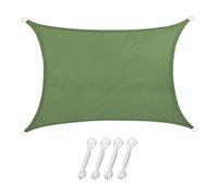 Voile d'ombrage pour Terrasse Bloque UV Rectangle Imperméable | Auvent Extérieur pour Camping pour carport, pergola, bac à sable , balcon extérieur, camping en plein air, arrière-cour et