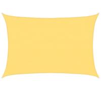Voile d'ombrage, protection solaire et coupe-vent, protection UV, résistant aux intempéries, pour jardin, terrasse, balcon, camping, pergola, carport, usage extérieur, forme rectangulaire, couleur bei