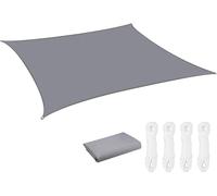 Voile d'ombrage, protection UV, design hydrofuge, gris, 600CMx400CM, Gris, 600CMx400CM