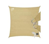 Voile d'ombrage rectangle en polyéthylène avec protection UV 50+ beige