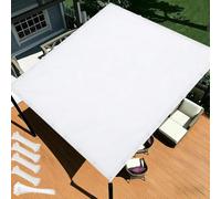 Voile d'ombrage rectangulaire 0.7x3m Toile Ombrage Polyester Anti-déchirure avec 95% Protection UV Toile Ombrage Exterieur pour Jardin,Terrasse Balcon Patio - Blanc