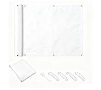 Voile d'ombrage rectangulaire-1.6x5.4M Blanc - Toile d'ombrage imperméable Protection UV à 95% Convient à Une Utilisation extérieure, Jardins, terrasses, et Peut également d'intimité pour Balcon