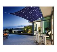 Voile d'ombrage rectangulaire Ciel Étoilé LED 3 x 2 m Starry Sky Jardiline - Bleu nuit