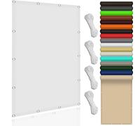 Voile d'ombrage Rectangulaire 220 x 290 cm Imperméable Anti 98% UV Résistant Hydrofuge Filet D'Ombrage,Filet Protection Solaire pour Extérieur, Jardin, Terrasse, Blanc