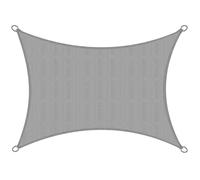 Voile d'ombrage rectangulaire 2x3m SolVision HS9, Gris