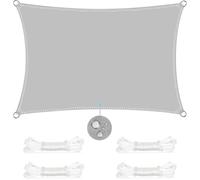 Voile d'ombrage Rectangulaire 2x3m, Toile PES Résistant à l'eau, Filet Rectangle 3x2m,Auvent Imperméable UV Protection pour Jardin
