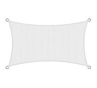 Sol Royal Voile d'Ombrage Rectangulaire 4x2 m HDPE SolVision HS9 - Toile Ombrage Tissue Respirant & UV Protection Solaire Balcon, Piscine - Voile Jardin Terrasse Patio 400x200 cm Blanc